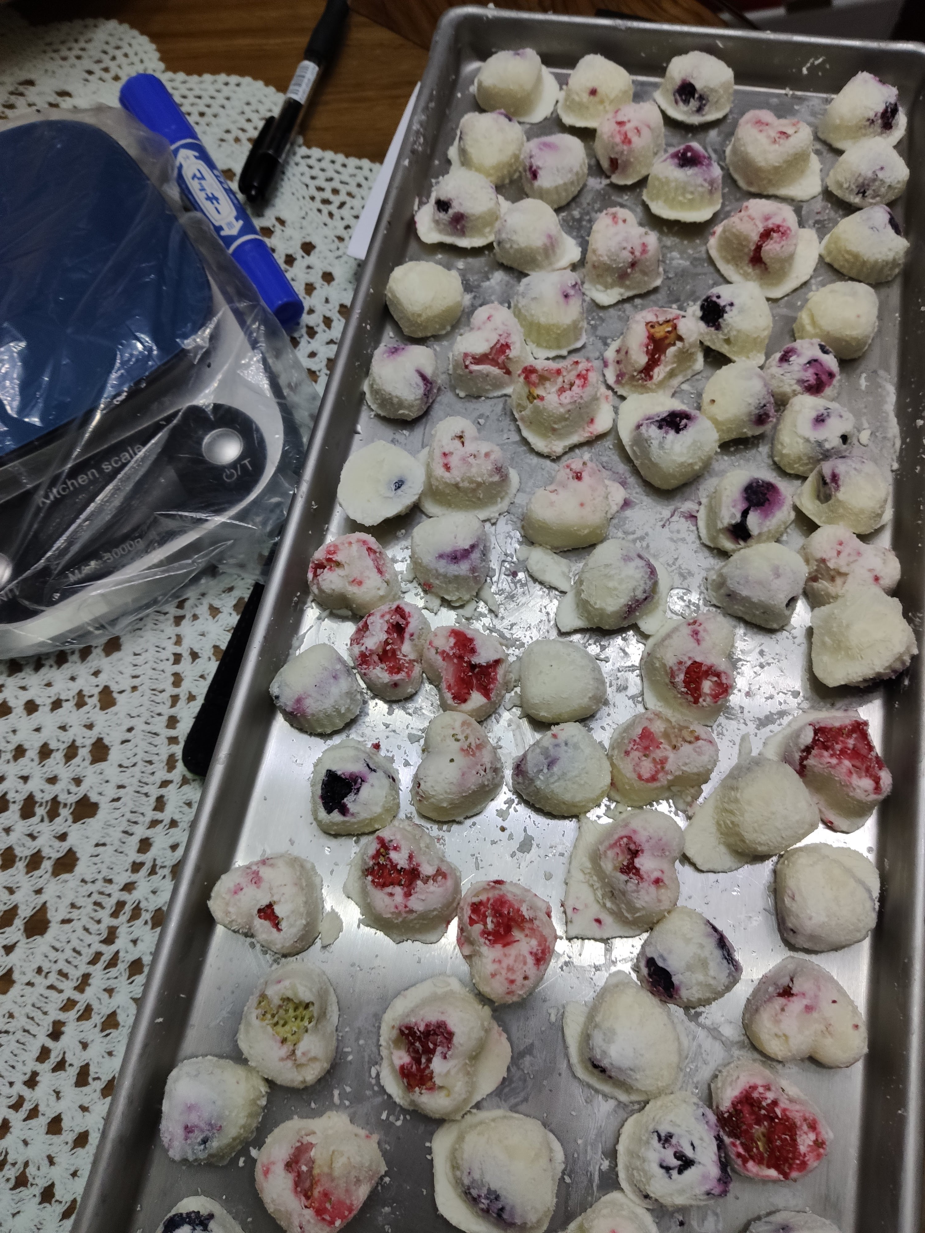 Fruit taste yogurt bites